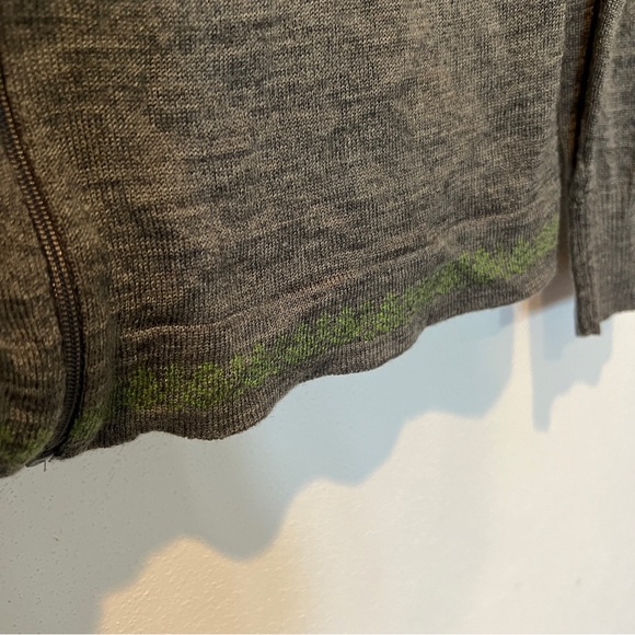 Woolrich Fair Isle Wool Blend Lightweight Zip Front Sweater Nordic - Picture 4 of 10